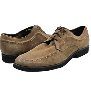 Hush Puppies Commemorative Taupe Suede Leather Retro 1958 Lace Up Oxford